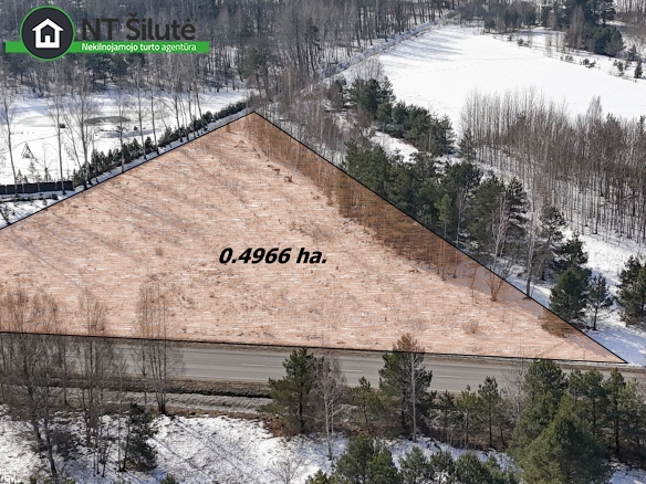 Parduodamas 0,4966 ha namų valdos sklypas Barzdūnų k.,