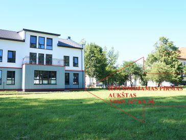 IŠNUOMOJAMOS ERDVIOS NAUJAI ĮRENGTOS PATALPOS PIRMAME AUKŠTE 