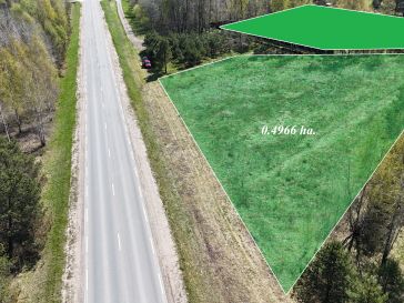 Parduodamas 0,4966 ha namų valdos sklypas Barzdūnų k.,57
