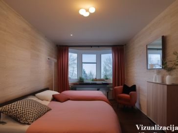 ANTRAME AUKŠTE PARDUODAMAS 3 KAMBARIŲ BUTAS 
