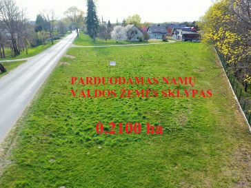 PARDUODAMAS 21a.  NAMŲ  VALDOS  ŽEMĖS SKLYPAS ŠILUTĖ RAMUČIŲ G. 71
